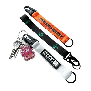 Bottle Opener Keychain Carabiner For Strap Phone Lanyard Keychain Custom Cameral Hand Strap Cloth Keychain