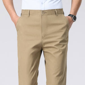 Pantaloni da uomo <span class=keywords><strong>in</strong></span> <span class=keywords><strong>cotone</strong></span> 100% pantaloni Casual a gamba dritta con bottoni Fly Slim Fit Anti-Pilling <span class=keywords><strong>in</strong></span> puro <span class=keywords><strong>cotone</strong></span> - Product Image 4