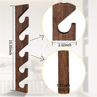 Porte-chapeaux mural en bois, support de rangement multi-emplacements pour casquettes de baseball, organisateur de placard, présentoir mural en bois