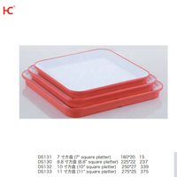 Usine vente chaude 7 "'vaisselle en mélamine nordique assiette double couleur-stocké en gros