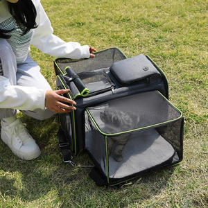 Transportín Expandible para Mascotas, Aprobado por Aerolíneas, para Gatos y Perros, con Cierre de Cremallera, Malla Transpirable, Resistente y Sólido - Product Image 1