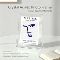 Support d'affichage de bureau double face en plexiglas A4/A5/A6, cadre photo en plastique acrylique pour la maison et le bureau