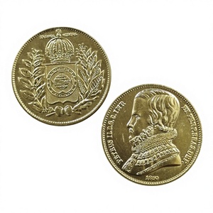 Pièces commémoratives de style antique du Brésil 1850, 10000 réis - Pedro II, cadeaux, décoration de la maison - Product Image 2