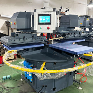 Máquina de prensa de calor neumática de 4 <span class=keywords><strong>estaciones</strong></span> con precio personalizado para fábrica, con máquina de transferencia de calor de película de despegue rápido - Product Image 3