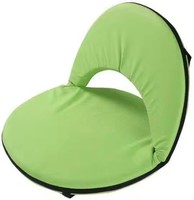 Chaise de méditation pliable en fer avec support dorsal réglable pour la relaxation en extérieur