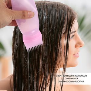 ขวดฉีดน้ำมันใส่ผมพร้อมแปรงหวีผมเครื่องฉีดพลาสติกสำหรับใช้ในครัวเรือนสำหรับร้านเสริมสวย - Product Image 6