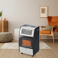 Kingfer 4.2kW Chauffage soufflant à gaz infrarouge approuvé CE 2-en-1 Chauffe-chambre d'hiver Salon Chambre à coucher Utilisation extérieure Autoportant
