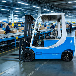 Chariot élévateur électrique robuste à trois points d'ancrage, 4 <span class=keywords><strong>roues</strong></span>, avec commande par joystick - Product Image 6