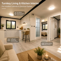 Maisons préfabriquées Portugal Certification CE Aménagement intérieur personnalisé Taille Airbnb Revente Maisons conteneurs 20FT 40FT