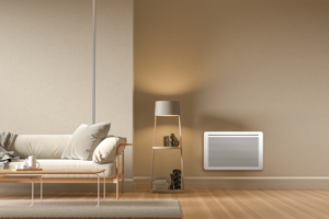 Fixed <strong>Convector</strong> <strong>Heater</strong> 1000W with Aluminum Heating Element Waterproof Electronic Thermostat Control LCD Display <strong>Wall</strong>-Mounted - Product Image 4