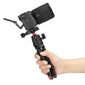 Mini trépied de table en alliage d'aluminium <span class=keywords><strong>avec</strong></span> rotule de 25 mm, verrouillage à bascule, hauteur maximale de 360 mm, capacité de charge de 3 kg, portable, panoramique - Product Image 2