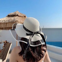 Nouvel Arrivage – Chapeau de Plage Personnalisé à Large Bord pour Femme – Protection Solaire Estivale en Paille pour l'Extérieur
