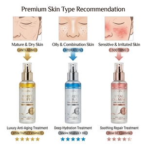Tónico facial hidratante con <span class=keywords><strong>agua</strong></span> <span class=keywords><strong>de</strong></span> <span class=keywords><strong>rosas</strong></span> y aceite, sérum en spray hidratante, con LOGO personalizado, a granel, con extracto <span class=keywords><strong>de</strong></span> trufa natural para el cuidado <span class=keywords><strong>de</strong></span> la piel. - Product Image 6