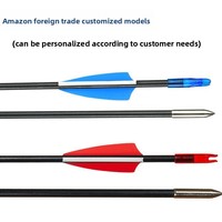 Vente directe usine transfrontalière : Flèches sans plumes en fibre de verre gainées de 6 mm, fournitures de tir à l'arc, arc recurve à tirage droit