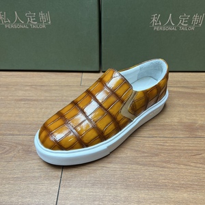 Zapatos de Piel de Cocodrilo Genuina Personalizados y Cómodos para Hombre, Zapatos Elegantes de Cocodrilo, Zapatos Casuales para Hombre - Product Image 5