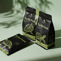 Ziplock biodégradable personnalisé sac d'emballage de collation d'aliments pour animaux de compagnie holographique Mylar chat chien poisson tortue sacs d'alimentation