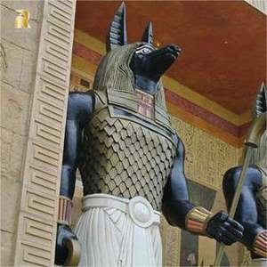 Hecho a mano tamaño real arte personalizado escultura Anubis bronce antiguo dios egipcio estatua - Product Image 4