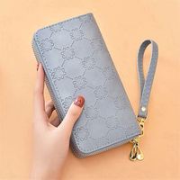 Contoh Gratis model baru terlaris dompet wanita motif bunga besar warna-warni bergaya kualitas terbaik