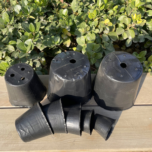 Vente en gros de gobelet de pépinière rond en <span class=keywords><strong>plastique</strong></span> PEHD noir épais et durable anti-âge pour ferme en plein air - Product Image 5