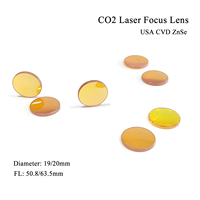 Lentilles ZnSe CVD USA hautement recommandées, diamètre 19/20 mm, FL 50,8/63,5, pour machines de découpe laser CO2