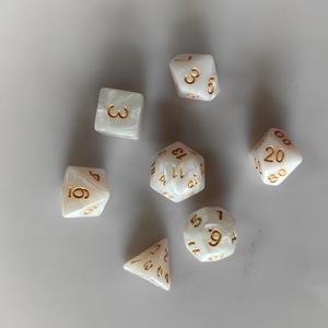 Starry Sky Glitter <b>Dice</b> <b>Set</b> Multicolor Multi Sided RPG Game <b>Dice</b> 7 Pieces - Product Image 6