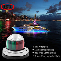 Feux de navigation FOYO en acier inoxydable 304, rouge/vert, feux latéraux marins, feux de proépilote pour bateaux/yachts/kayaks/accessoires nautiques