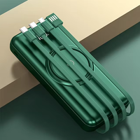 Nueva Llegada: Dispositivos Electrónicos de Consumo de Tendencia con 4 Cables, Bancos de Energía Portátiles Inalámbricos de 5V/2.1A, 10000mAh y 20000mAh, Estación de Carga