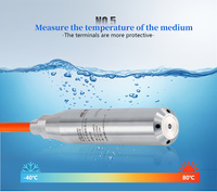 Transmetteur de niveau hydrostatique submersible IP68 1-500m, capteur de niveau d'eau intelligent anti-condensation, matériau SS304, 0,5%FS