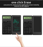 Calculatrice scientifique portable pliable à 10 chiffres avec tableau d'écriture, certifiée BSCI, modèle ELECTRON CALCUL, vente chaude
