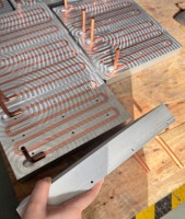 Plaque de refroidissement haute puissance, échangeur de chaleur personnalisé, blocs en aluminium usinés CNC, plaque de refroidissement par eau pour batteries de véhicules électriques