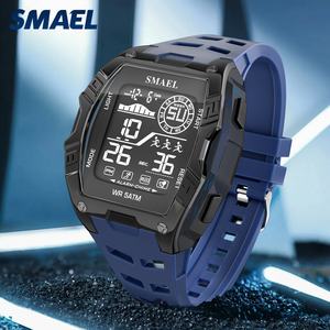 นาฬิกาดิจิตอล SMAEL 8130 สปอร์ตโครโนกราฟ หน้าปัดเรืองแสง กันน้ำ 5BAR สายพลาสติก ดีไซน์ทันสมัย - Product Image 6
