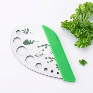 Custom Kitchen Stainless Steel Herb <b>Cutter</b> 9-Hole <b>Fruit</b> & Vegetable Stripper Tool with Safety Cover - Product Image 3
