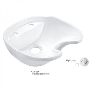 Vente flash : Lavabo pour cheveux en céramique, bac à <span class=keywords><strong>shampoing</strong></span>, lavabos de salon de coiffure avec <span class=keywords><strong>prix</strong></span> d'usine - Product Image 2