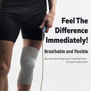 Thoáng khí linh hoạt cú đúp Đầu Gối Giảm đau thư giãn thể thao nén vận động viên chuyên nghiệp weightlifter tùy chỉnh đầu gối hỗ trợ - Product Image 2