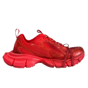 Zapatos Deportivos de Malla con Cordones de Diseño Lujoso y Alta Calidad, Color Rojo, Transpirables, con Suela Gruesa y Cómodos para Caminar y Uso Casual para Hombre - Product Image 1