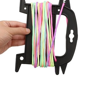 Enrouleur de corde trapézoïdal en PP noir, support de rangement extérieur en plastique pour organiser les cordes, forme rectangulaire, multifonctionnel - Product Image 1