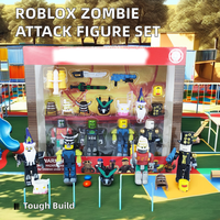 ODM Zombie Attack Action Figure Set 4cm PVC Monde Virtuel Jouet Blocs de Construction Nouveau Venir Style Militaire Modèle Jouet