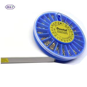 Piatto dorato 120 pezzi placcato oro vite dentale Post canale di trattamento impianto odontoiatrico per riempimento canalare - Product Image 4