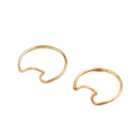 Montre Bague de Fiançailles Unisexe Gaovo en Acier Inoxydable à Ouverture Réglable, Bijou Tendance Plaqué Or 18K, Géométrique Creux