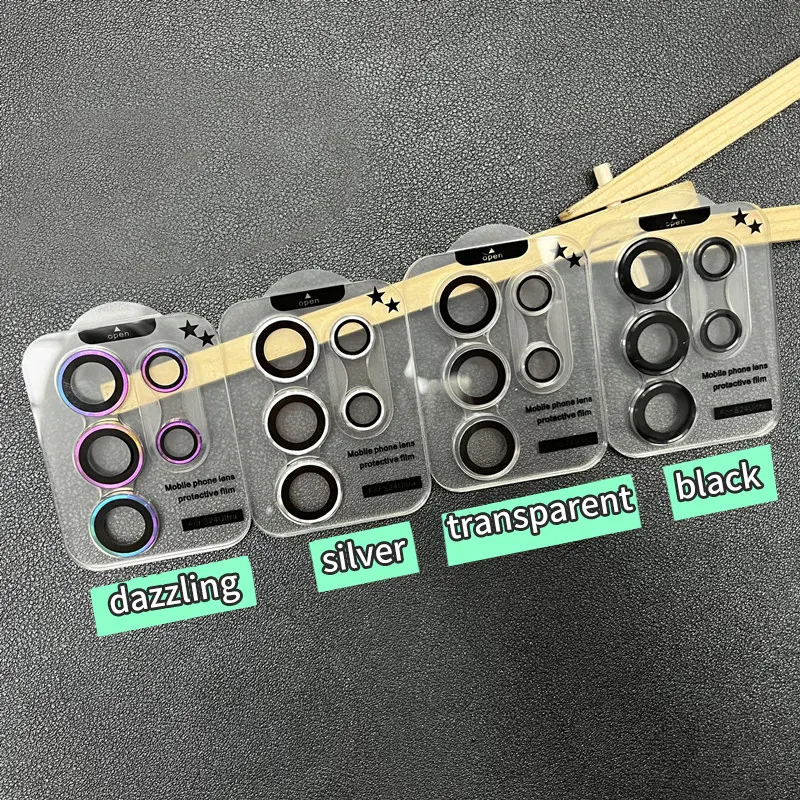 삼성 S24 용 갤럭시 S24 울트라 카메라 유리 화면 보호기에 대한 다채로운 럭셔리 S24 울트라 케이스 카메라 렌즈 보호기