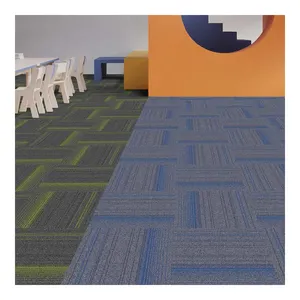 2024 Kaili grado comercial 50x50cm alfombra cuadrada de pared a pared para bibliotecas diseño caliente