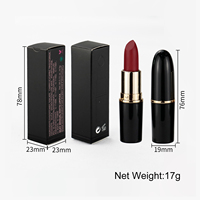 Vente en gros de rouge à lèvres en forme de balle, tube de 14 couleurs, halal, marque privée, végan, noir mat, rouge à lèvres tendance pour femmes et filles