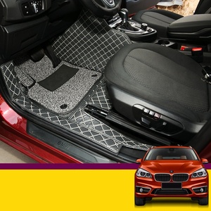 De fibra de coche de cuero piso interior mat para <span class=keywords><strong>BMW</strong></span> Serie 2 <span class=keywords><strong>Gran</strong></span> <span class=keywords><strong>Tourer</strong></span> 216i <span class=keywords><strong>218i</strong></span> 220i 225i 2015, 2016, 2017, 2018 2019 F46 - Product Image 5