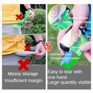 Umweltfreundliche Plastik-Hundekotbeutel Tragbarer Boxspender mit Praktischem Design für Haustier-Abfallmanagement - Product Image 5