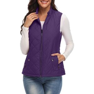 Chaleco Acolchado para Mujer, Ligero, Sin Mangas, con 4 Bolsillos, Corte Favorecedor para Otoño e Invierno - Product Image 1