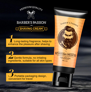 Huile de barbe pour hommes crème à raser adoucissante ensemble de soins de la barbe réparation des pointes fourchues - Product Image 4