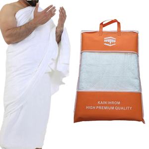 إحرام إسلامي جديد 100% قطن، ملابس إحرام للحج والعمرة من قطعتين - Product Image 5