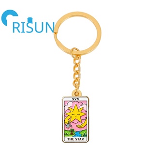 พวงกุญแจโลหะแบบกอธิคเกร็กเกอร์ผู้เก็บเกี่ยวไพ่ทาโรต์ - Product Image 4