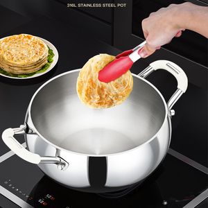 Ensemble de casseroles en acier inoxydable de luxe avec couvercle en verre, grande capacité, compatible induction, passe au lave-vaisselle, compatible gaz et induction - Product Image 4