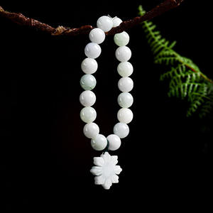 หยกเจไดต์ธรรมชาติ กำไลข้อมือหยก แฟชั่นเรียบง่าย UNISEX ของขวัญพร้อมใบรับรองการประเมินราคา SL91 - Product Image 2
